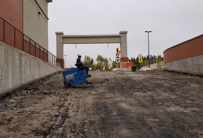 Concrete entryway restoration project