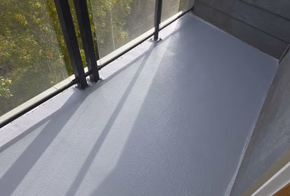 Completed balcony protective coating